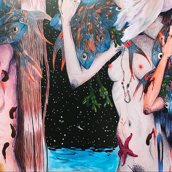 ‘The Fish Gatherers’ 11 x 14 inch print - Picture 3 of 5